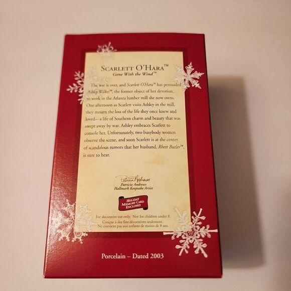 Hallmark Keepsake Ornament Scarlett O'Hara from Gone with the Wind Series 2003 - Picture 2 of 8